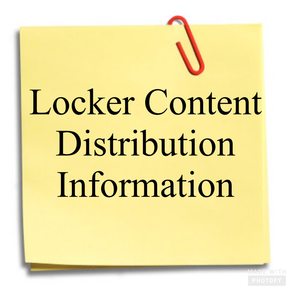 Locker Content Distribution Information