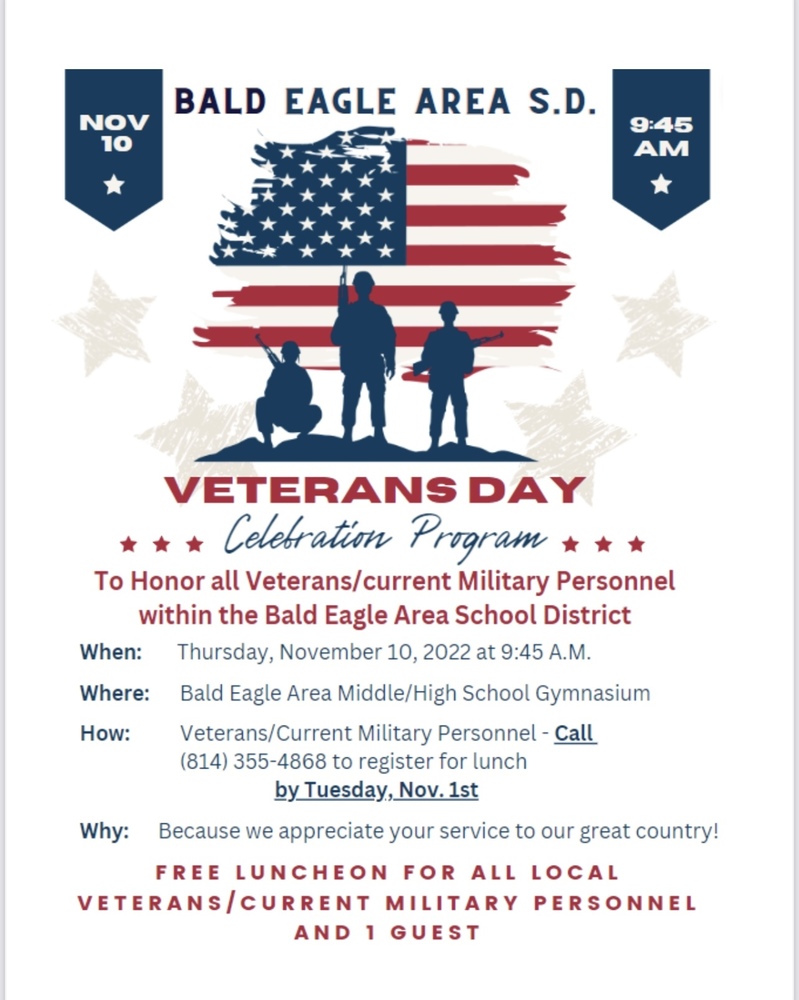Attention:  All Veterans and Current Military Personnel.