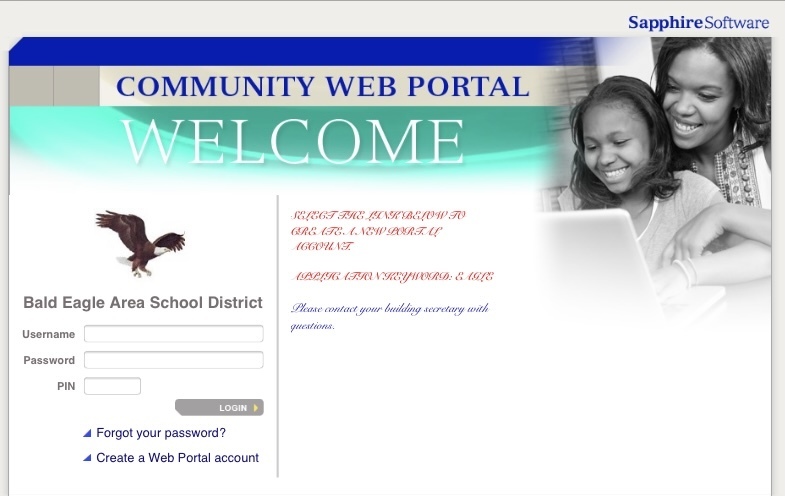 Sapphire Community Portal for Parents and Students
