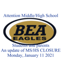 Update on MS/HS closure