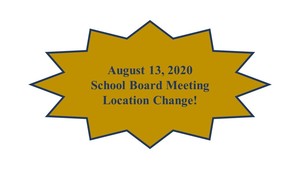 August 13, 2020 School Board Meeting