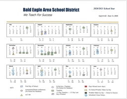 Updated School Calendar 11-23-20