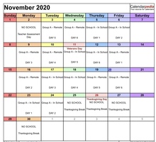 New schedule