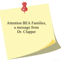 A message from Dr. Clapper