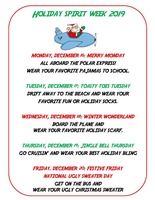 Holiday Spirit Week